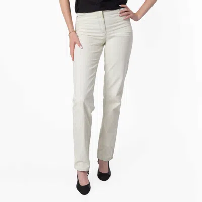 Bally Bleached White Denim High-waist Jeans In Multi