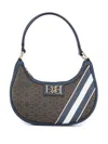 Bally Crossbody Bags With Striped Pattern And Top Handle In Blue