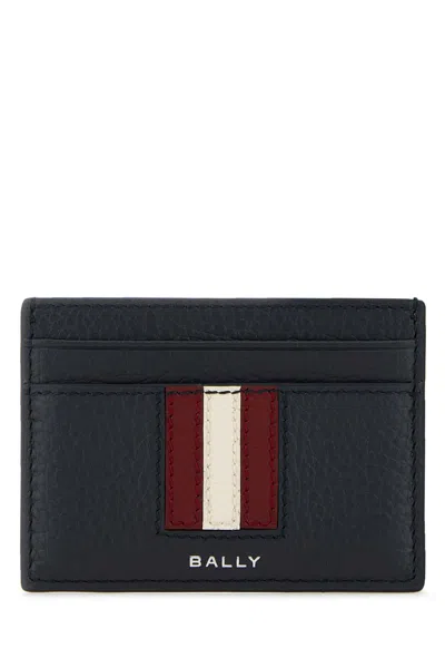 BALLY BLUE LEATHER CARD HOLDER