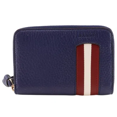 Pre-owned Bally Blue Leather Coin Purse/coin Case ()