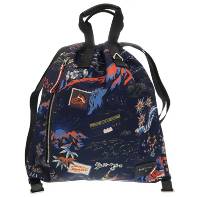 Pre-owned Bally Blue Nylon Backpack ()