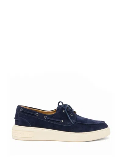 Bally Blue Suede Sneakers