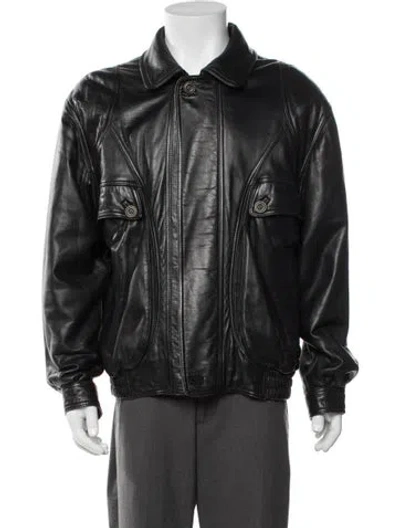 Pre-owned Bally Bomber Jacket In Black