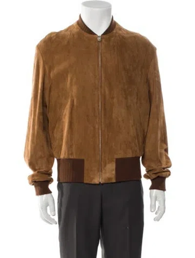 Pre-owned Bally Bomber Jacket In Brown