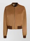 Bally Bomber Jacket With Suede Finish And Pockets