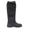 Bally High Shaft Round Toe Rain Boots Rubber Sole In Black