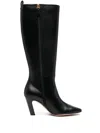 Bally 80mm Leather Boots In Black