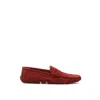 Bally Bordeaux Leather Loafer In Burgundy