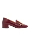 Bally Boucle High Heels In Burgundy