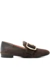Bally Boucle Round-toe Loafers In Brown