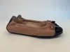 Bally Bow Tie Ballet Shoes In Brown