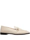 Bally Braided Leather Loafers In White