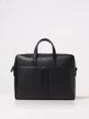 Bally Mythos Leather Briefcase In 黑色