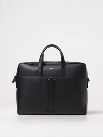 Bally Mythos Leather Briefcase In 黑色