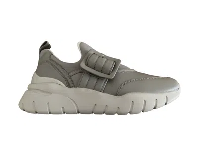 Bally Brinelle 6239653 Women's Sasso Calf Plain Leather Sneakers In Grey