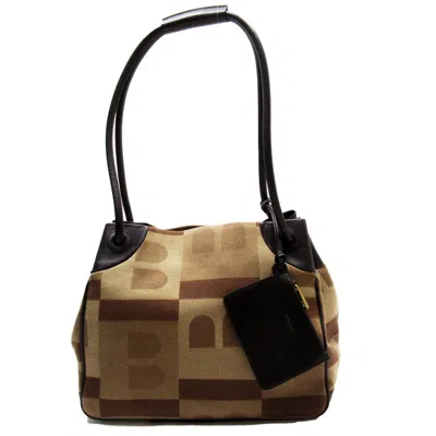 Pre-owned Bally Brown Canvas Leather Shoulder Bag ()