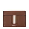 Bally Rectangular Clip In Brown
