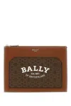 BALLY BROWN LEATHER CLUTCH