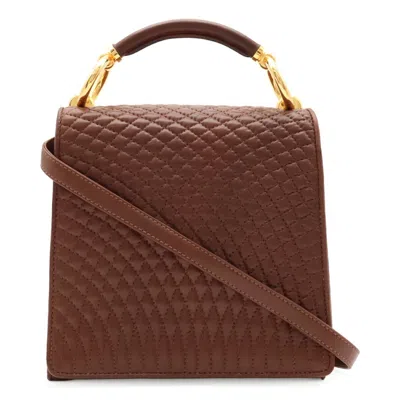 Pre-owned Bally Brown Leather Handbag Pochette Shoulder Bag ()