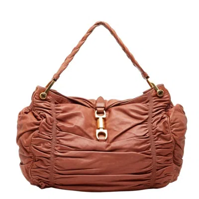 Pre-owned Bally Brown Leather Handbag Shoulder Bag ()