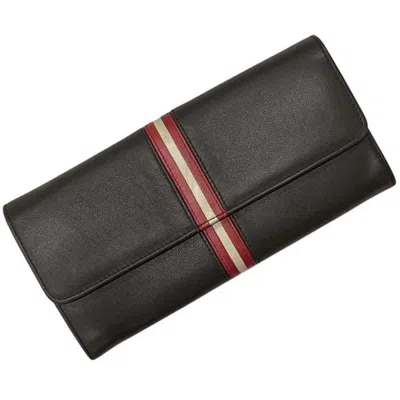 Pre-owned Bally Brown Leather Long Wallet (bi-fold) ()