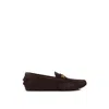 Bally Brown Leather Moccassin In Multi