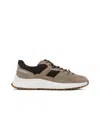 Bally Brown Outline Sneakers In Multi