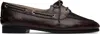 Bally Apron Toe Stacked Heel Loafers With Eyelet Detailing In U806 - Ebano 50