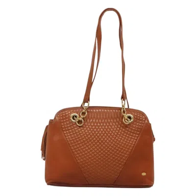 Pre-owned Bally Brown,gold Leather Shoulder Bag ()