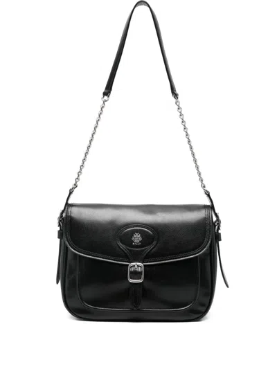Bally Buckle-fastening Shoulder Bag In Black