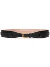 Bally Buckle Leather Belt In Black
