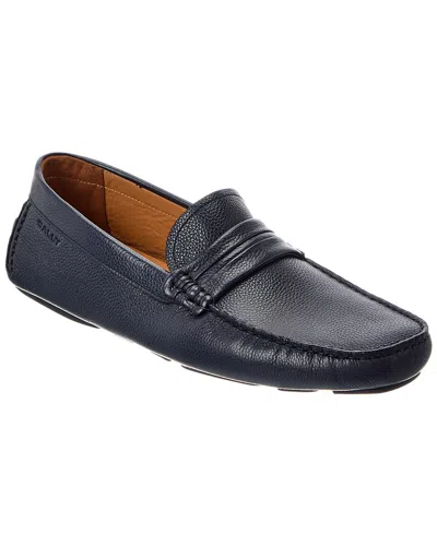 Bally Buckle Leather Loafer In Yellow