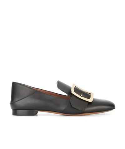 Bally Buckle Loafers In Black