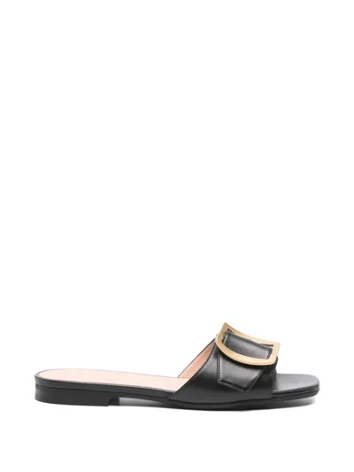 Bally Buckle-slide Sandals In Black