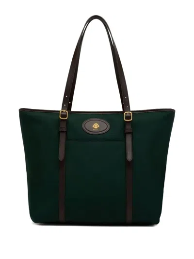 Bally Buckled-handles Tote Bag In Green