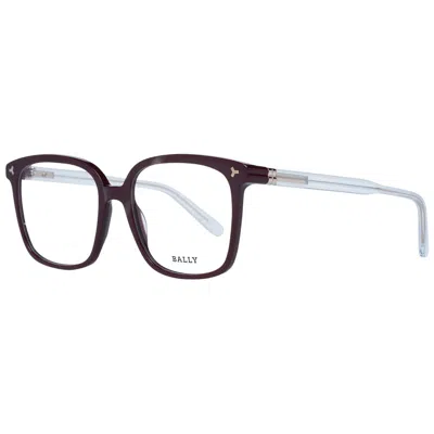 Bally Burgundy Plastic Glasses Women's (frames)
