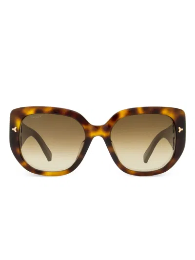 Bally Butterfly-frame Sunglasses In Brown