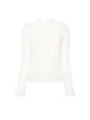 Bally Button-back Ruffled Shirt In White