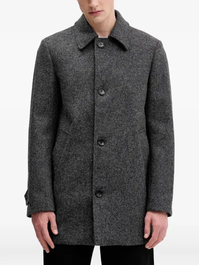 Bally Buttoned Coat In Gray