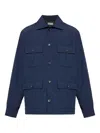 Bally Buttoned Pocket Jacket In Blue