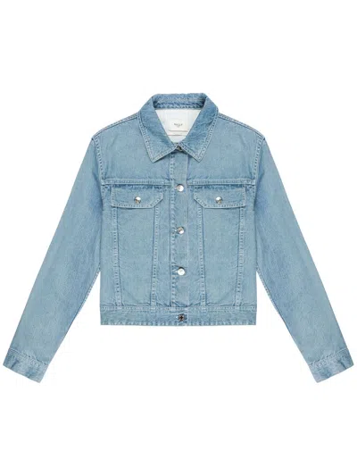 Bally Baumwoll-denim- Jacke In Hellblau In Blue