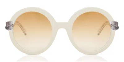 Bally By0019d Asian Fit 24f Women's Sunglasses White Size 54