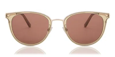 Bally By0067d Asian Fit 47e Women's Sunglasses Gold Size 53