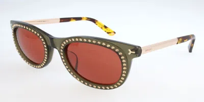 Bally By2069 06 Occhiali Da Sole Verdi Per Donna In Green