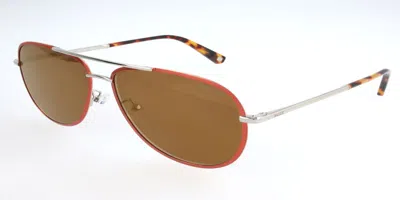 Bally By4065 02 Occhiali Da Sole Arancioni Per Uomo In Orange