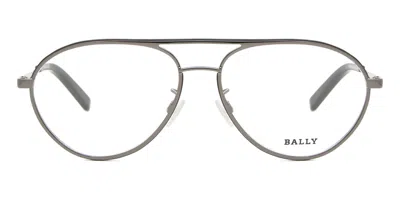 Bally By5013h Vestibilità Orientale 008 Occhiali Da Vista Neri Per Uomo (solo Montatura) In Metallic