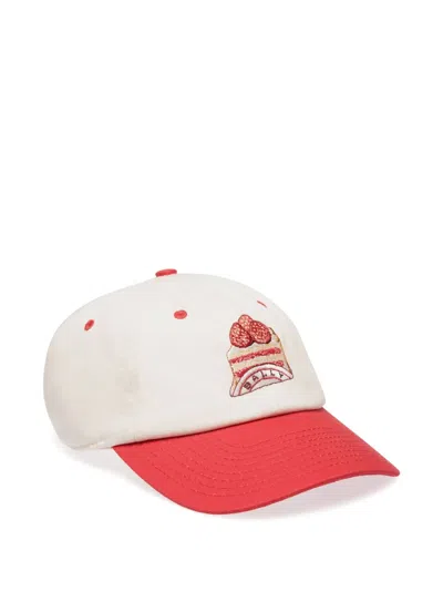Bally Cake-embroidered Baseball Cap In Neutral