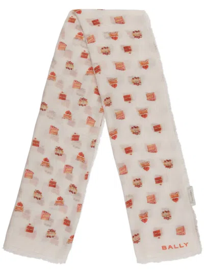 Bally Cake Scarf In White