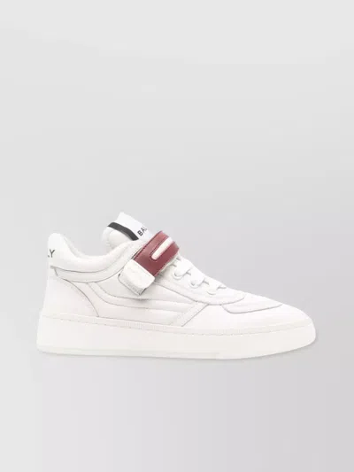 BALLY CALF LEATHER ROUND TOE SNEAKERS