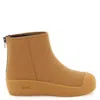 Bally Camel Brown Leather Boots In Yellow